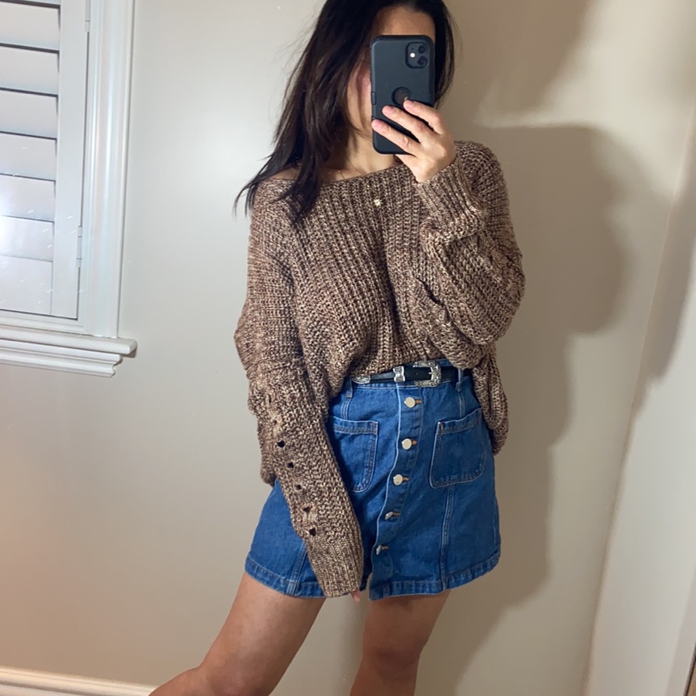 Cozy Distressed knit sweater